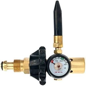 Helium Latex Balloon Filler Air Flow Inflator Regulator Meter Inflating 0-3000 PSI Gauge for CGA580 Tank Valve