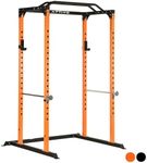 ATTIVO Power Rack Multi-Function Adjustable Power Cage with J-Hooks, Safety Spotter Arms ZY18