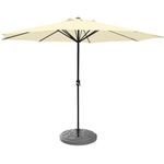 SONGBATE Thickened 10ft Patio Umbrella Outdoor, With 8 Sturdy Ribs and Crank for Garden, Deck, Lawn, Backyard & Pool (No Base)