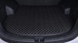 CHIRON Boot Compatible with BMW X1 (2023-Onwards) Luxurious Custom Fitted Car Trunk/Boot/Dicky Mats - Black with Silver