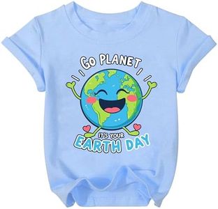 Earth Day Shirt Boys Girls Save The Planet 2026 Toddler T-Shirt Happy Earth Day Kids Cute Planet T-Shirt Top