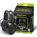 Peltor Sport Tactical 500 Smart Electronic Hearing Protector for Shooting & Hunting, Black, One Size