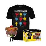 Funko Pop! & Tee: Friends - Monica With Turkey With Turkey - Extra Large - (XL) - T-Shirt - Clothes With Collectable Vinyl Figure - Gift Idea - Toys and Short Sleeve Top for Adults Unisex Men