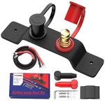 Joinfworld Remote Battery Terminals Heavy Duty Battery Relocation Kit with Bracket Cable Battery Remote Terminal Jumper Post for Car Can-Am X3 UTV ATV