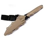 GLASSNOBLE Pliers Tweezers,Safe 1: 1 Tactical Rubber Knife Military Training Enthusiasts CS Cosplay Toy Sword First Blood Props Dagger ModelBrown