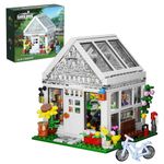 Millionspring Flower House Building Block Set,Room Decoration Flower Cottage,Garden House Building Kit，Surprise Flower Building toys Gift for Girls,Friends, kids and Adulds（382PCs）