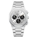 OBLIK Delta - Sports Chrono | Slim Mens Multifunction Watch | Stainless Steel Construction | Japanese Quartz | 5Atm Water Resistant | Case Size: 40 Mm | Designed In Germany, Band Color:Silver