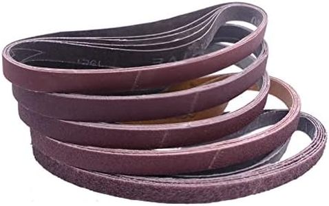 Sanding Belts 457 x 13 mm, Abrasive Belts Set 5 Each of 40/80/120/180/320 Grits Belt Sander Sandpaper for Metal Wood and Paint Sharpening Grinding Polishing Derusting (25 Pieces)