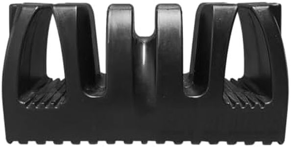 Magnetic Ski Holder and Snowboard Rack - Anti-Slip Design Scratch-Proof, Portable Storage Solution Ski Rack for Garage, Cargo Box, Cars, Ski Bags,Fishing poles and Outdoor Adventures (Black, One Pack)