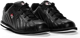 3G Kicks Unisex Black Bowling Shoes- Wide Width (9 W US, Black)