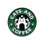 Cats Coffee Enamel Pin Cat Cafe Brooches Badges Bag Jeans shirt Bag Cute Brooches Lapel Pin Buckle Cute Animal Jewelry Gift for Friends