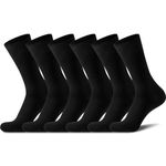 Niofind Mens Socks 6 Pairs, Black Socks Mens Multipack for Business and Daily Wear, Soft Top Socks with Comfort Cuff, Seamless Cotton Socks, Breathable, Comfortable, Durable Smart Dress Sock