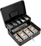 Cash Box with Lock and Money Tray M