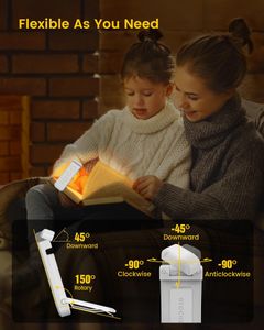 Glocusent Clip-On Book Light – Adjustable LED Reading Lamp