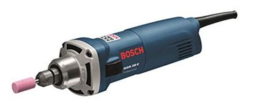 Bosch Professional Straight Grinder GGS 8 C (240V, 600W, incl. Single-ended open-jaw spanner, Collet with locking nut 6 mm, in cardboard box)