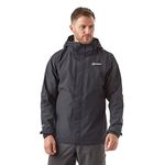 Berghaus Men's Maitland GORE-TEX IA Waterproof Jacket with 3-in-1 Compatibility, Mens Raincoat, Men's Hiking & Outdoor Recreation Clothing, Black, L