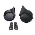 AUTOPOWERZ Mocc Horn Set of 2 for Universal for Bikes, scooty, Cars etc. (Black)