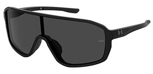 Under Armour Men's Gameday/G Shield Sunglasses, Shiny Black, 99mm, 1mm