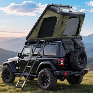 Naturnest Rooftop Tent Hard Shell, Easy Set Up Pop Up Tent for 2 Person Camping, Waterproof Windproof UV-Resistant Blackout Privacy 4 Season Tent for Truck, Jeep, SUV, Van, Trailer - Polaris 2