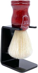 Parker Safety Razor Deluxe 100% Boar Bristle Shaving Brush with Rosewood Handle - Brush Stand Included