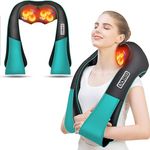 AERLANG Shiatsu Neck and Shoulder Massager, Back Massager with Heat, Neck Massager Deeper Tissue Massager for Neck,Back,Home, Office and Car-Fathers Day Gift Ideas Birthday Gifts for Women Men Mom Dad