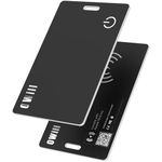 OWill 2 mm Slim Wallet Tracker Card, IP68 Wireless Rechargeable Air Smart Tag Compatible with Apple Find My APP, Apple Bluetooth Tracker Devices for Luggage, Suitcase, etc. (iOS Only)