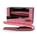 REVAMP Liberate Cordless Hair Straightener - Compact, Lightweight Portable Straightening Iron, Ceramic Ionic Flat Iron Plates, Travel Lock, Heat-Resistant Travel Pouch, Pink