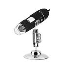 Tobo Digital Microscope 50X-1000X Magnification Endoscope with 2.0MP CMOS, 8 Adjustable LEDs and Stand Holder for Android Smartphone, Tablet, Windows & MacBook OS Computer (Metal Stand) - TD-585IM-13