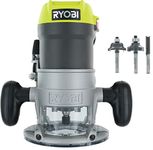 Ryobi R1631K 1-1/2 Peak HP 8.5 Amp LED Lit Corded Router Including 3 Piece Bit Set (w/ Tool Bag)