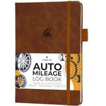 Clever Fox Auto Mileage Log Book – Vehicle Logbook with Mileage, Expense, Gas Consumption & Lubrication Trackers – Driving Logger for Car Records – A5 Size, 1,674 Mileage Entries (Brown)