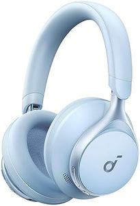 soundcore by Anker, Space One Kabellose Over-Ear Bluetooth Kopfhörer, Aktives Noise Cancelling, 2X stärkere Stimmunterdrückung, 40h Wiedergabe, App, Hi-Res Audio, Bluetooth 5.3 (Himmelblau)