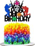 Paintball Cake Topper Paintball Birthday Cake Toppers Decorations for Boys Men Glitter Paintball Happy Birthday Decorations Sports Theme Party Supplies