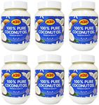 KTC 100% Pure Coconut Multipurpose Oil 500ml Jar x 6 Qty (pack of 6) - Used for Hair, Cooking, Moisturiser
