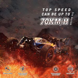 AMORIL 1/10 Brushless RC Car – Red High-Speed Remote Control Vehicle
