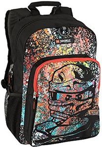 LEGO NINJAGO Heritage Classic Kids School Backpack Bookbag for Travel On-the-Go Back to School Boys and Girls, Spraypaint, One Size, Lego Ninjago Spraypaint Heritage Classic Backpack