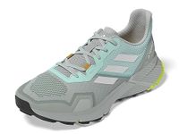 adidas Women's Terrex Soulstride Trail Running, Semi Flash Aqua/Crystal White/Wonder Silver, 8