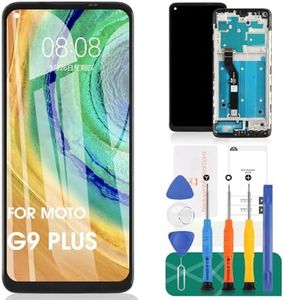 Écran de rechange XT2087 pour Motorola Moto G9 Plus 2020 LCD pour G9 Plus 2020 XT2087-1 Digitizer Écran tactile Pièces de réparation avec cadre