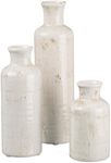 Sullivans White Ceramic Vase Set, F