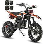 SYX MOTO Mini Dirt Bike for Kids, 40cc Gas Powered Mini Bikes, 4 Stroke Off Road Dirt Bikes, Trail Bike with Speeds up to 19 MPH, Weight Support Up to 132 LBS (Red)