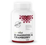 Plantvital D-Mannose Capsules, 1000mg Cranberry Pills for Womens' UTI Treatment - D-Mannose for Bladder Support - Cranberry Supplement - 2 Months Supply -120 Capsules