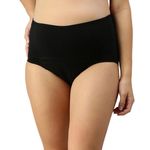 Morph Maternity Period Panties After Delivery | Postpartum Panties & Breathable | Use with Pad for Non Icky Feeling | Soft Comfy Cotton | Patented Design | Pack of 1 | Black | M