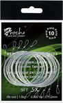 Croch Fly Fishing Tapered Leader with Loop-9ft 6X (10 Pack)