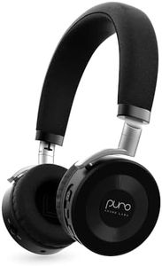 Puro Sound Labs JuniorJam Plus Volume Limiting Headphones for Kids, Safer Audio to Protect Hearing- Adjustable Bluetooth Headphones for Tablets, Smartphones, PCs- 22-Hour Battery Life, Black