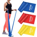 Resistance Exercise Band Kit - Strength Training & Conditioning - Pilates - Resistance Bands for Mobility Strength & Rehab Premium Quality, 3Pack (1.5M-3 Pack)