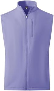 M MAELREG Mens Vests Outerwear Athletic Lightweight Midlayer Full Zip Casual Sleeveless Vest For Men with 5 Pockets