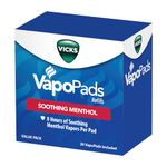 Vicks VapoPads Original Menthol Scent 20 Pad Refill Pack, White, 20 Count