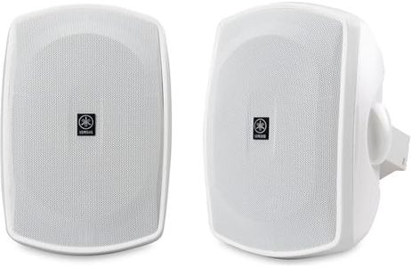 Yamaha NS-AW390 All Weather Indoor/Outdoor 6.5-inch 2-Way Speakers includes Wall/Ceiling Mounts - Pair (White)