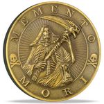 Strugglejewelry Memento Mori Carpe Diem Coin Stoic Reminder Token Skull Challenge Coin