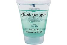 Travel Toiletries - Just for You Bath and Shower Gel 20ml (Pack of 100), REACH Compliant Hotel Shower Gels, Pleasant Fragrance, Hotel or Home Use, Dimensions 79(H) x 39(W) x 22(D) mm | GF949