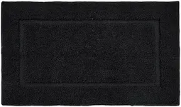 LANE LINEN Bathroom Rug Mat - 20" x 32", Extra Soft Absorbent Premium Bath Mats for Bathroom Sets, Non Slip Shower Mats for Bathroom, Bathroom Mat Set, Bath Mats for Bathroom Floor, 1 Piece - Black